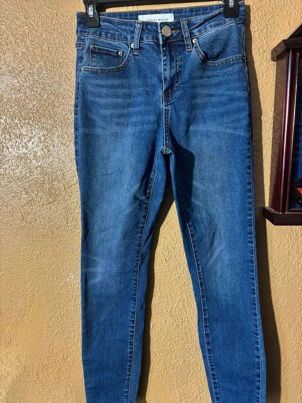 Ashley Mason Women's Blue Skinny Jeans